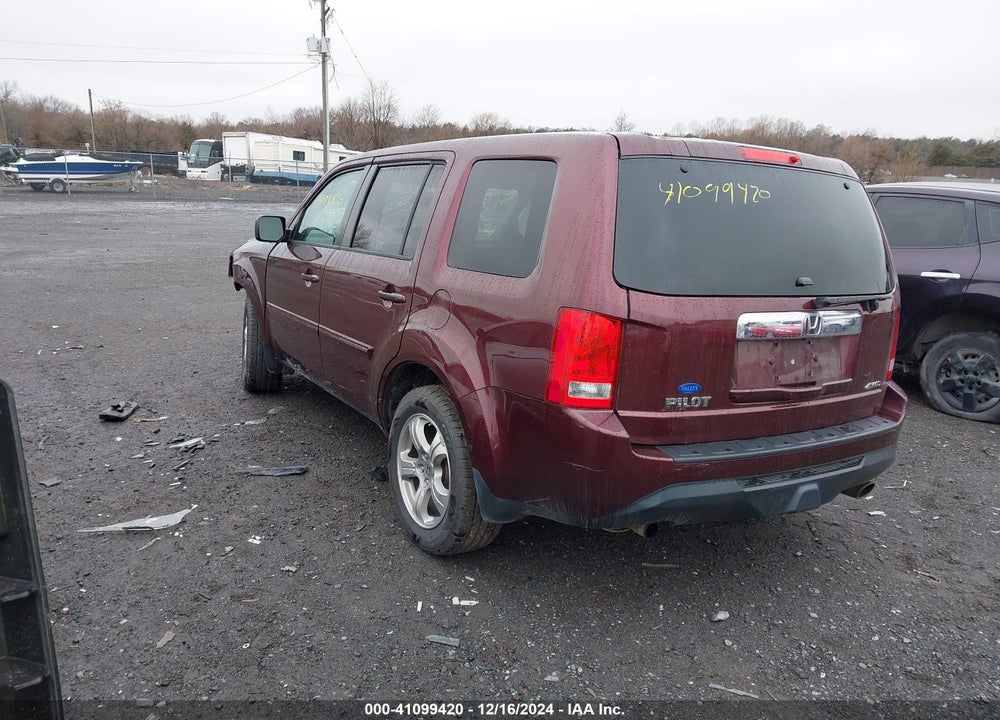 2013 HONDA PILOT EX-L VIN: 5FNYF4H57DB078209