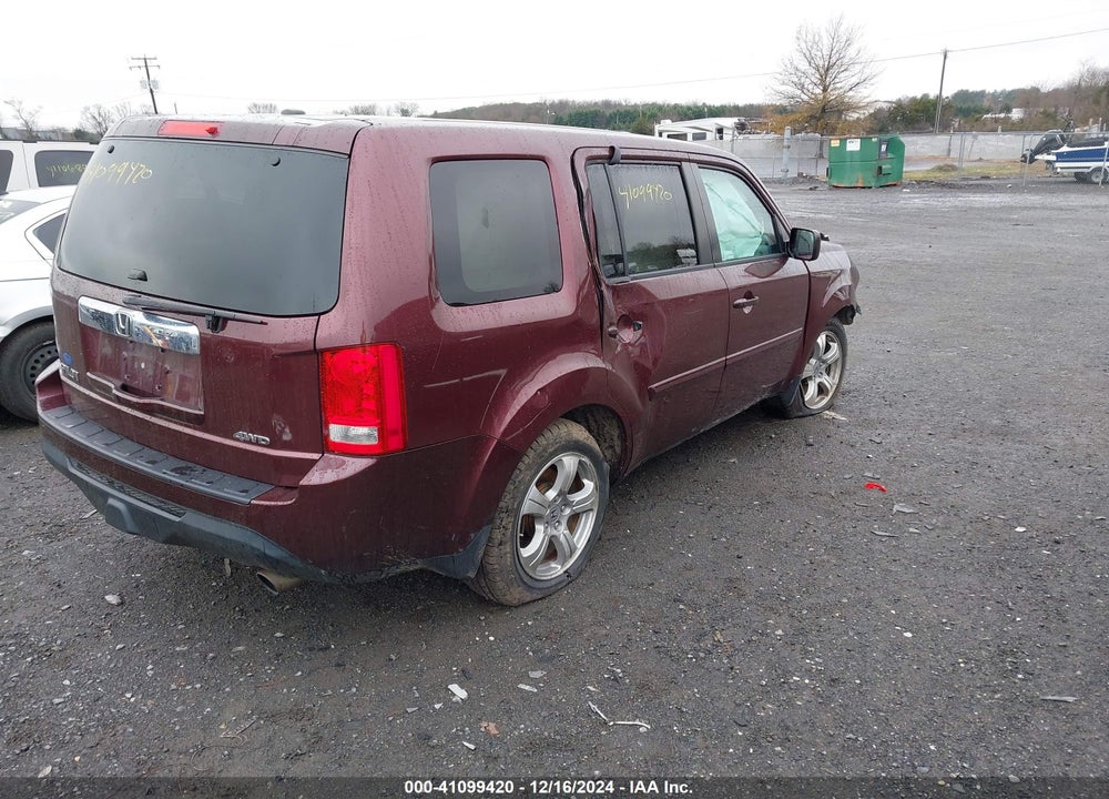 2013 HONDA PILOT EX-L VIN: 5FNYF4H57DB078209