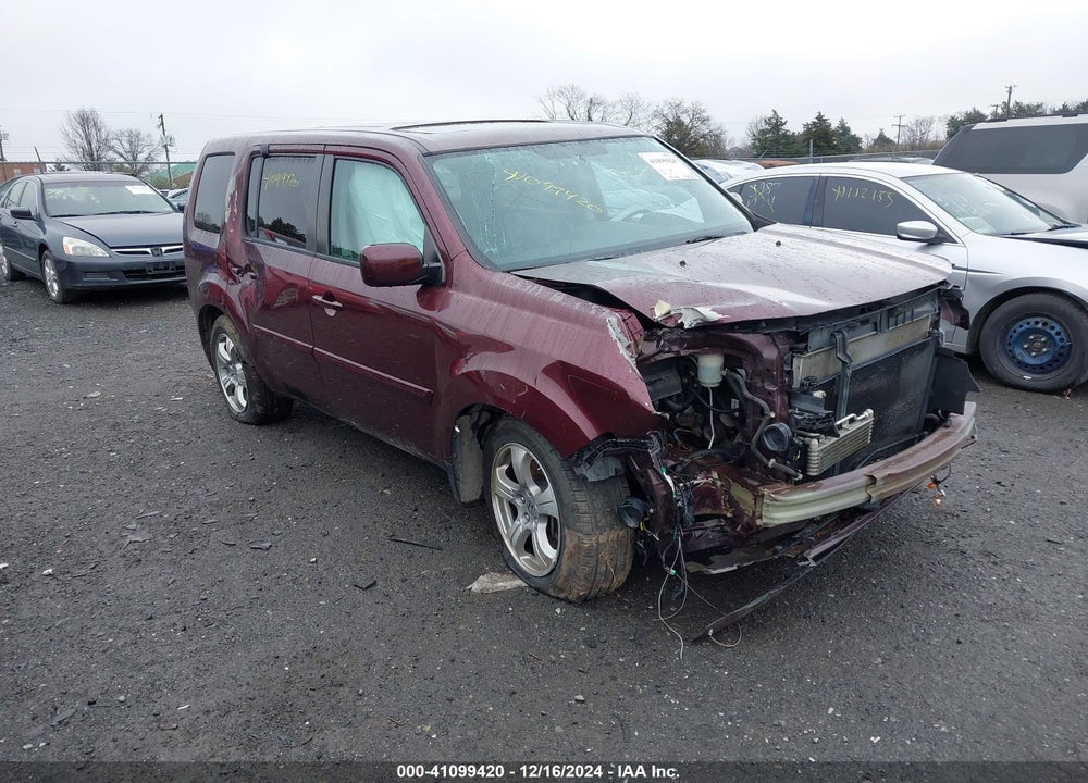 2013 HONDA PILOT EX-L VIN: 5FNYF4H57DB078209