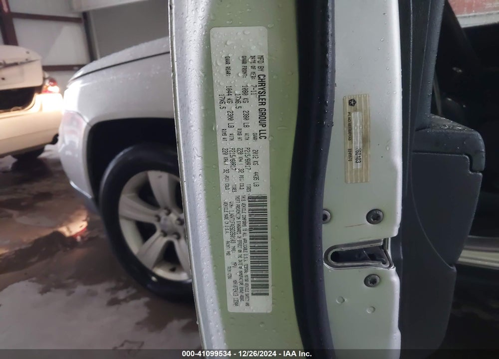 2011 JEEP COMPASS VIN: 1J4NT1FA2BD260103