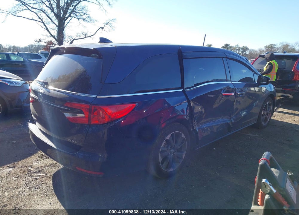 2022 HONDA ODYSSEY ELITE VIN: 5FNRL6H94NB011967