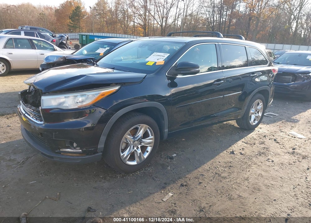2014 TOYOTA HIGHLANDER LIMITED PLATINUM V6 VIN: 5TDYKRFH0ES021921