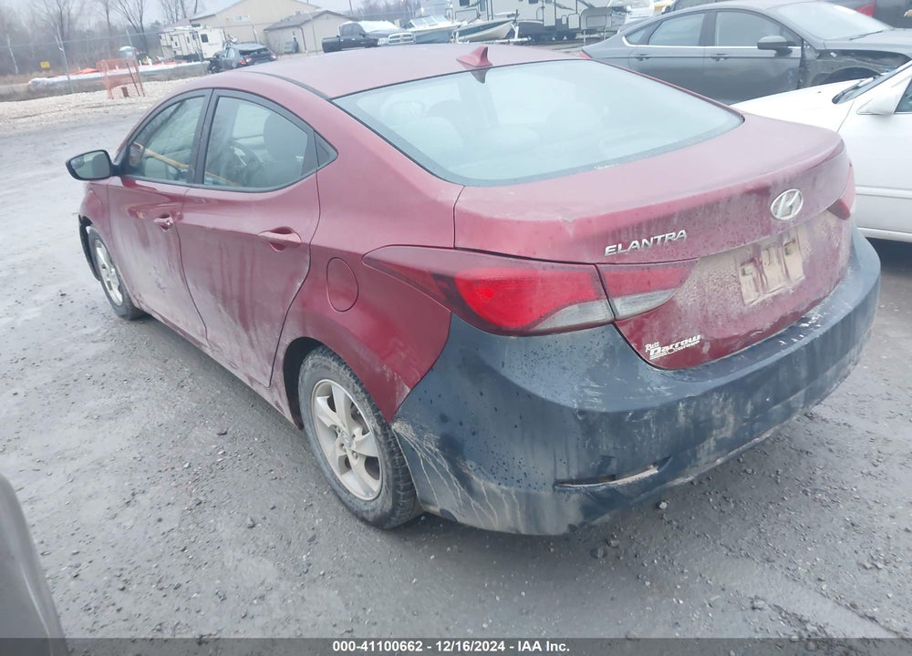 2014 HYUNDAI ELANTRA SE VIN: 5NPDH4AE2EH533926