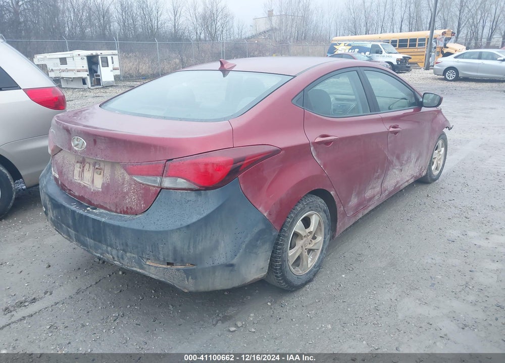 2014 HYUNDAI ELANTRA SE VIN: 5NPDH4AE2EH533926