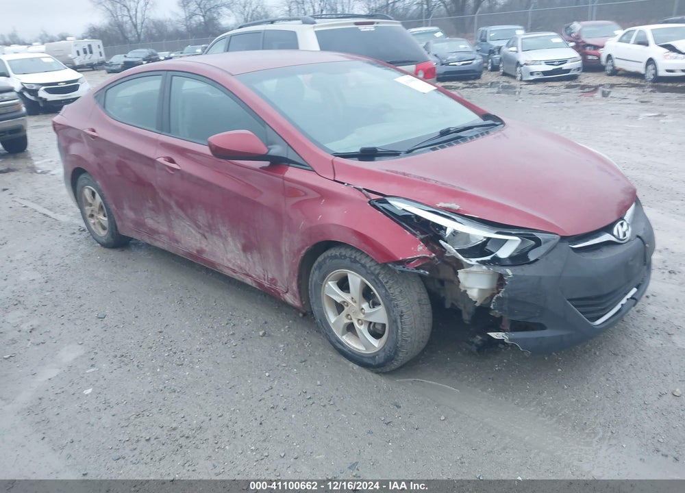 2014 HYUNDAI ELANTRA SE VIN: 5NPDH4AE2EH533926