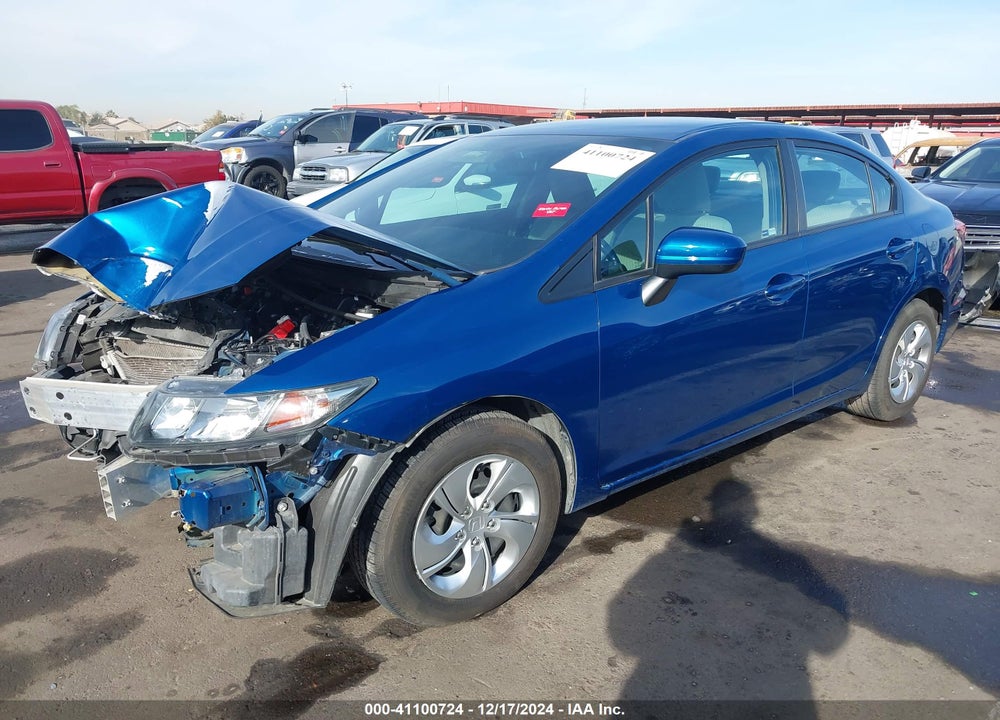 2014 HONDA CIVIC LX VIN: 2HGFB2F52EH511622