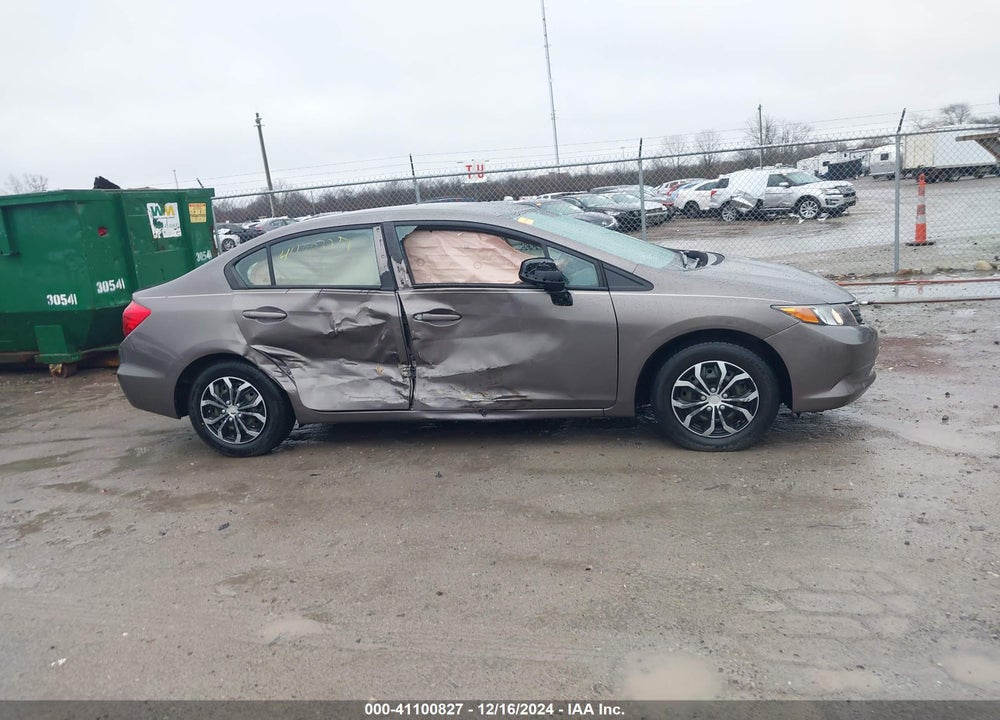 2012 HONDA CIVIC SDN LX VIN: 19XFB2F58CE098189