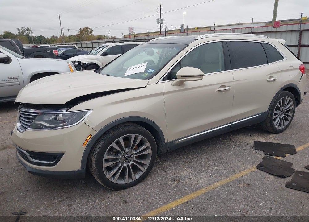2016 LINCOLN MKX RESERVE VIN: 2LMTJ6LR9GBL52719