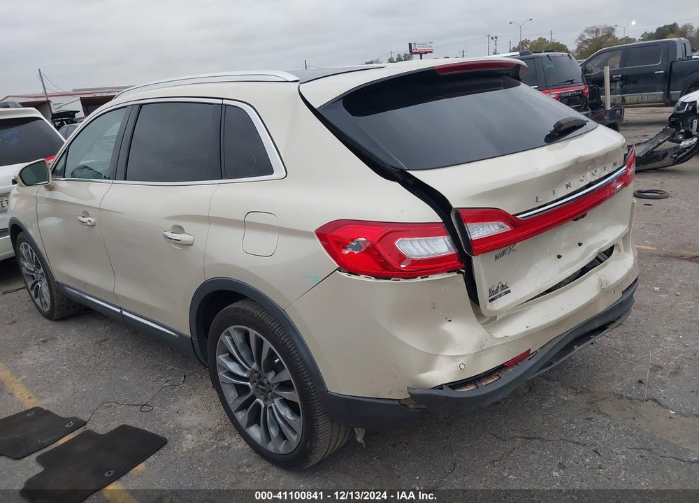 2016 LINCOLN MKX RESERVE VIN: 2LMTJ6LR9GBL52719