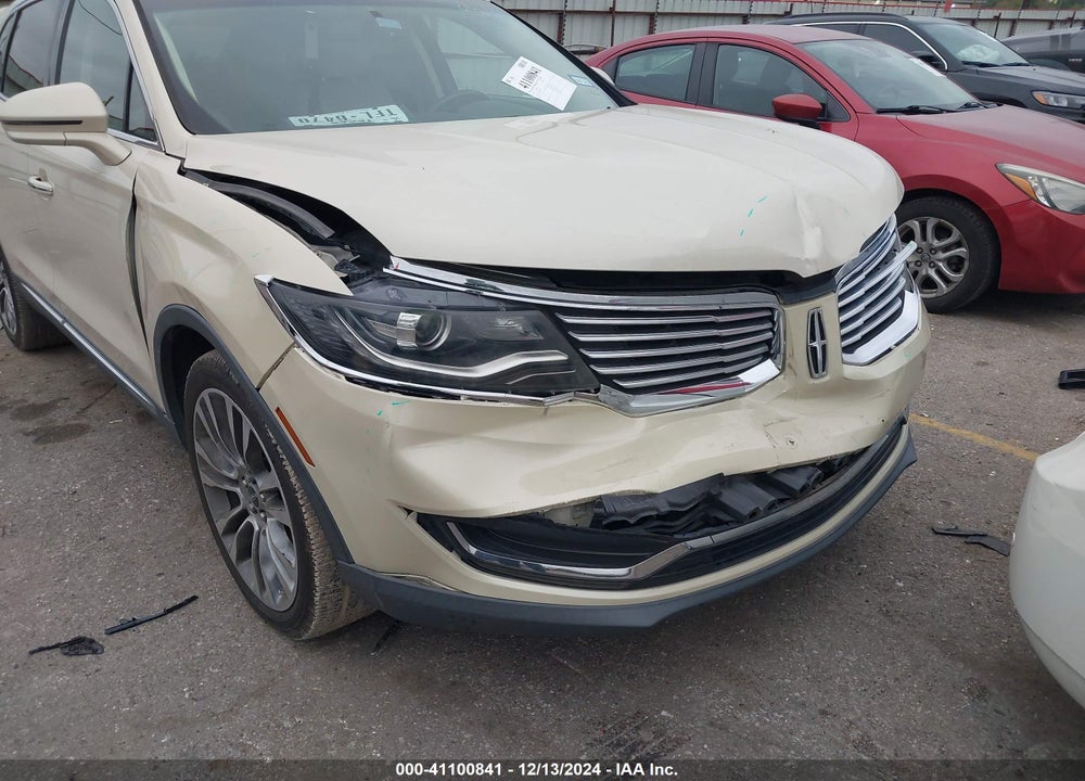 2016 LINCOLN MKX RESERVE VIN: 2LMTJ6LR9GBL52719