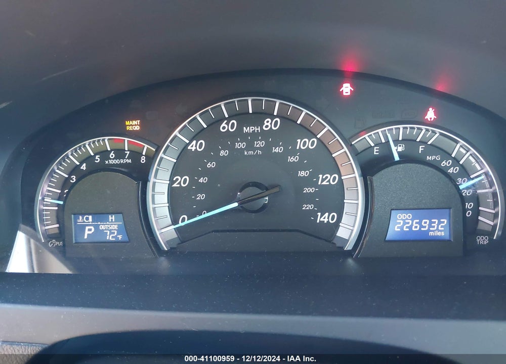 2012 TOYOTA CAMRY SE VIN: 4T1BF1FK6CU535865