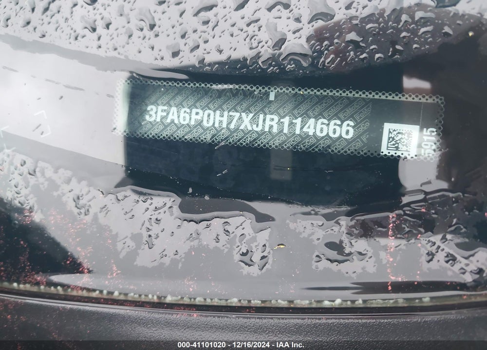 2018 FORD FUSION SE VIN: 3FA6P0H7XJR114666