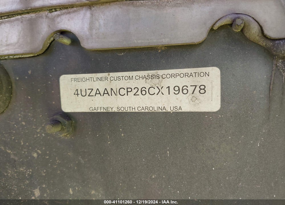 2006 FREIGHTLINER CHASSIS M LINE WALK-IN VAN VIN: 4UZAANCP26CX19678