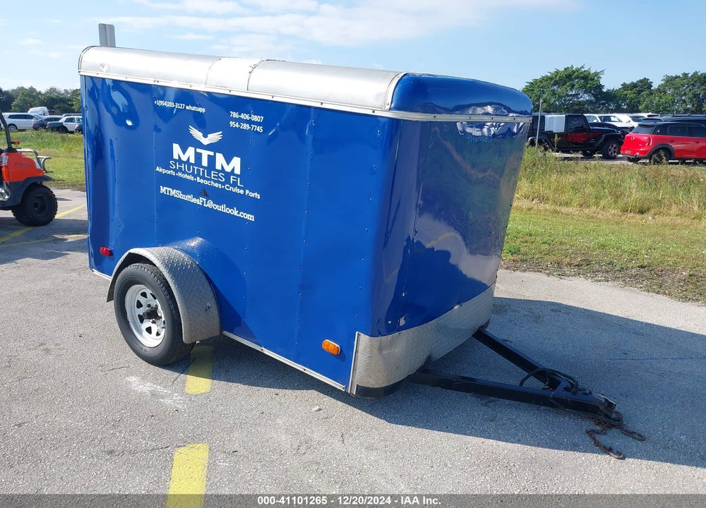 2007 PACE AMERICAN 10' TRAILER VIN: 4FPFB081X7G116707
