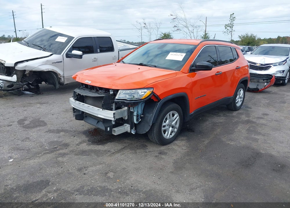 2019 JEEP COMPASS SPORT FWD VIN: 3C4NJCABXKT788974