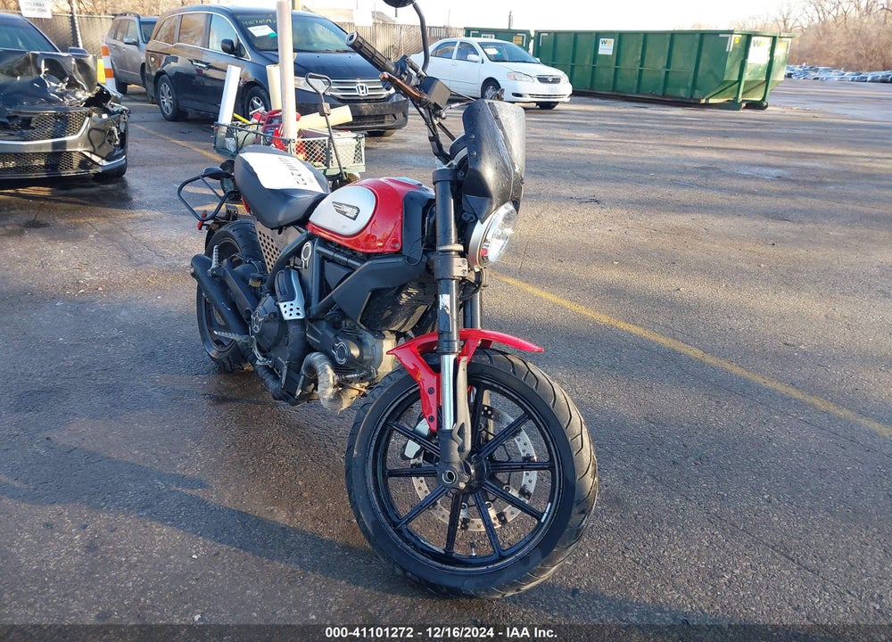2016 DUCATI SCRAMBLER 800 VIN: ML015ANM5GT009468
