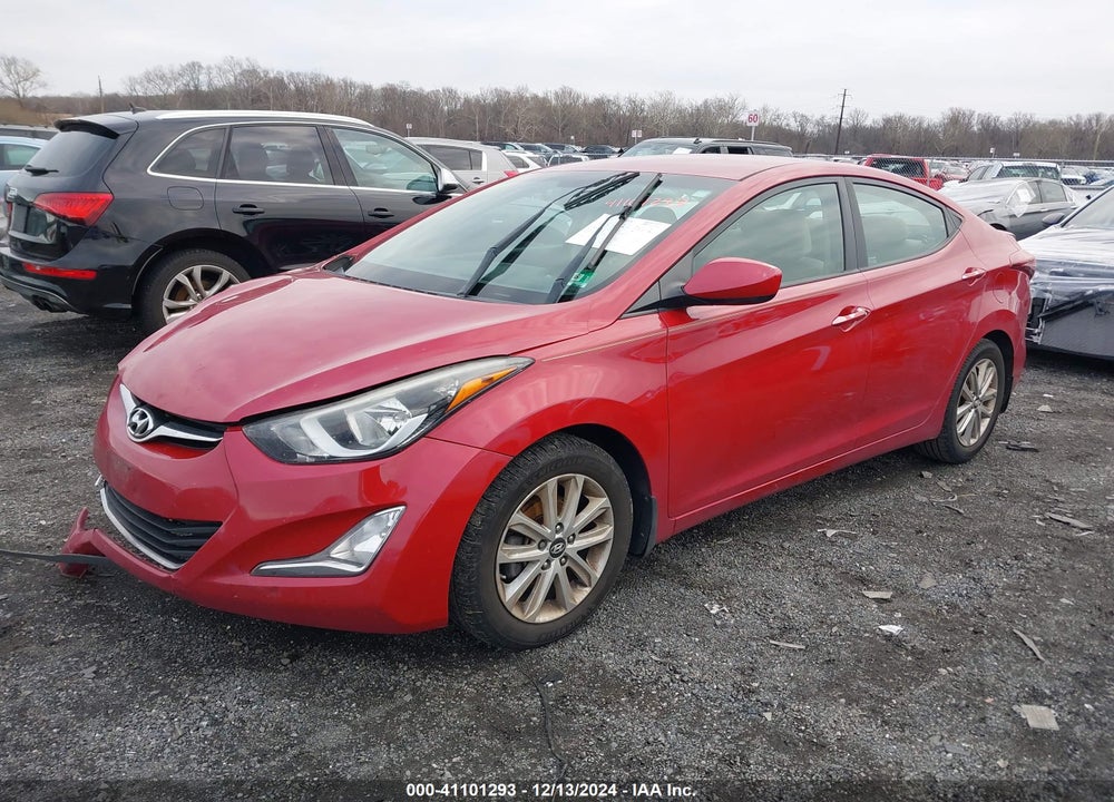 2015 HYUNDAI ELANTRA VIN: KMHDH4AE9FU350834