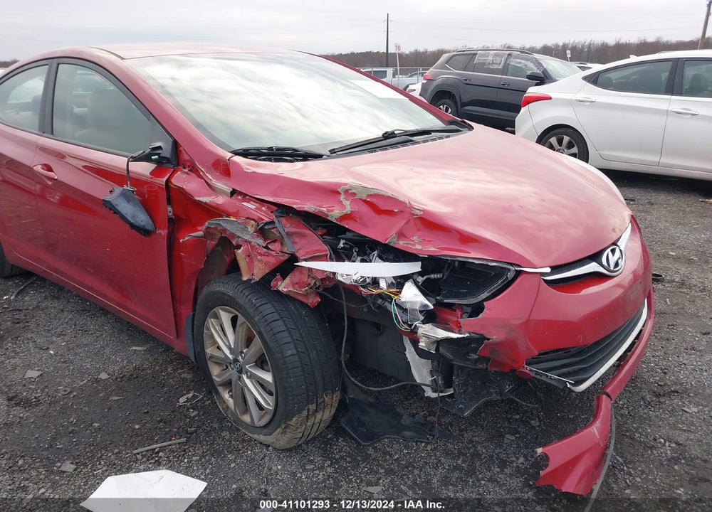 2015 HYUNDAI ELANTRA VIN: KMHDH4AE9FU350834