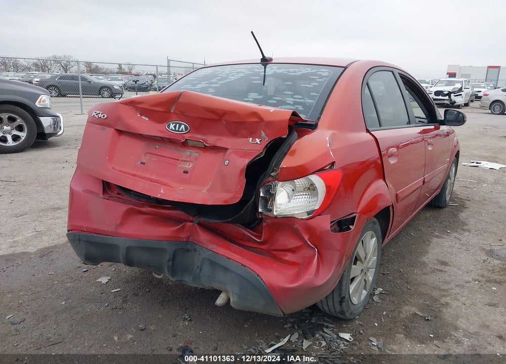 2011 KIA RIO VIN: KNADH4A3XB6912870