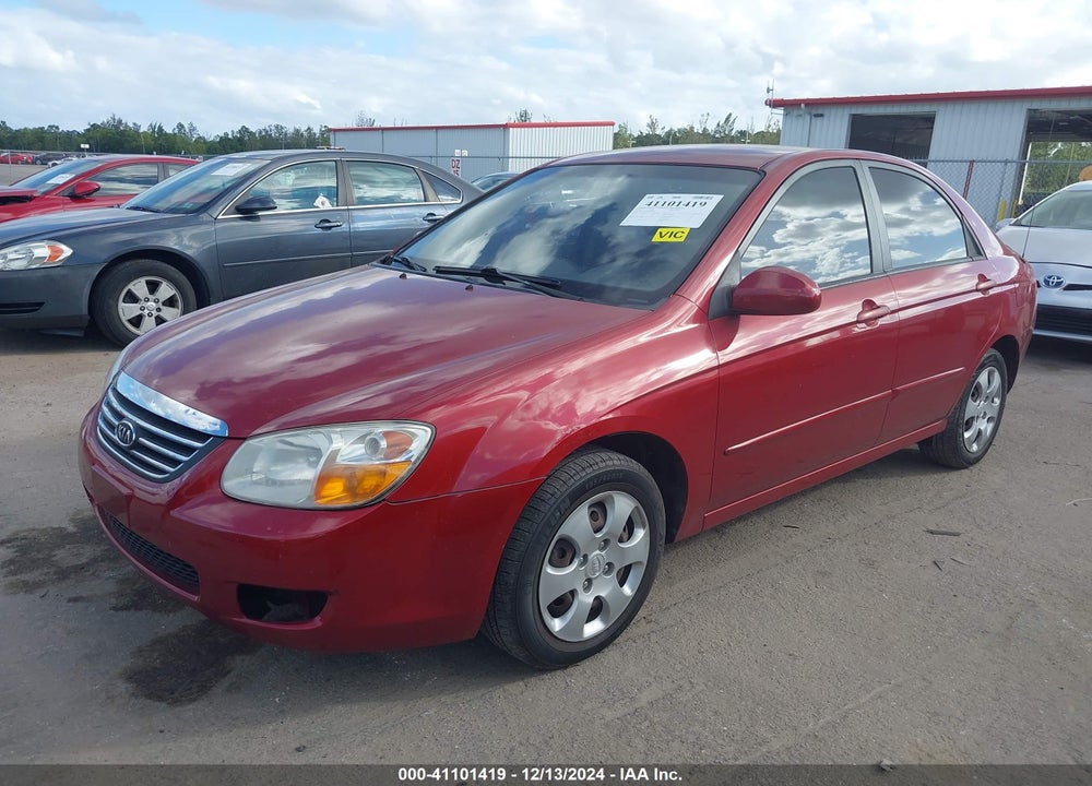 2008 KIA SPECTRA EX VIN: KNAFE121685547762