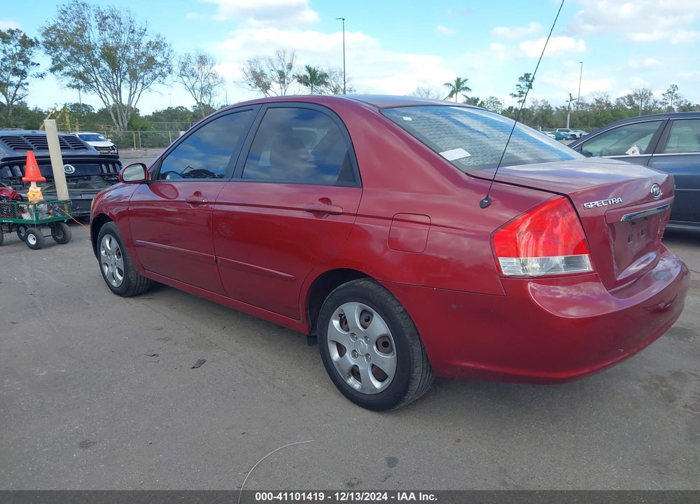 2008 KIA SPECTRA EX VIN: KNAFE121685547762