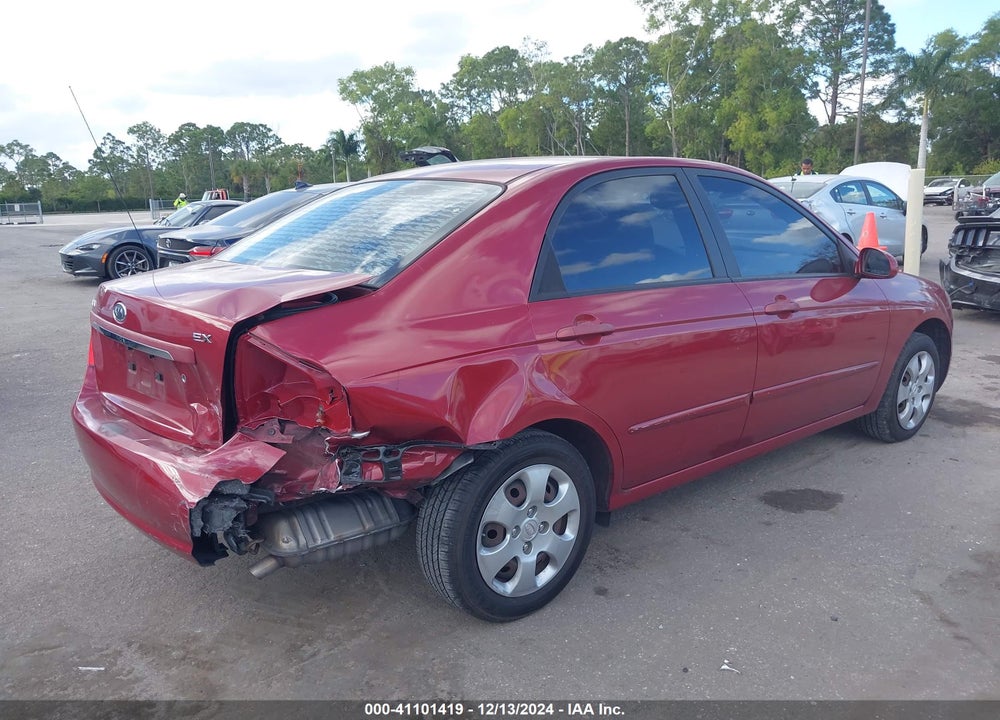 2008 KIA SPECTRA EX VIN: KNAFE121685547762