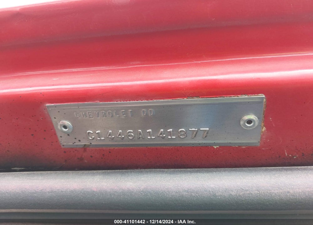 1966 CHEV C10 VIN: 00000C1446A141877
