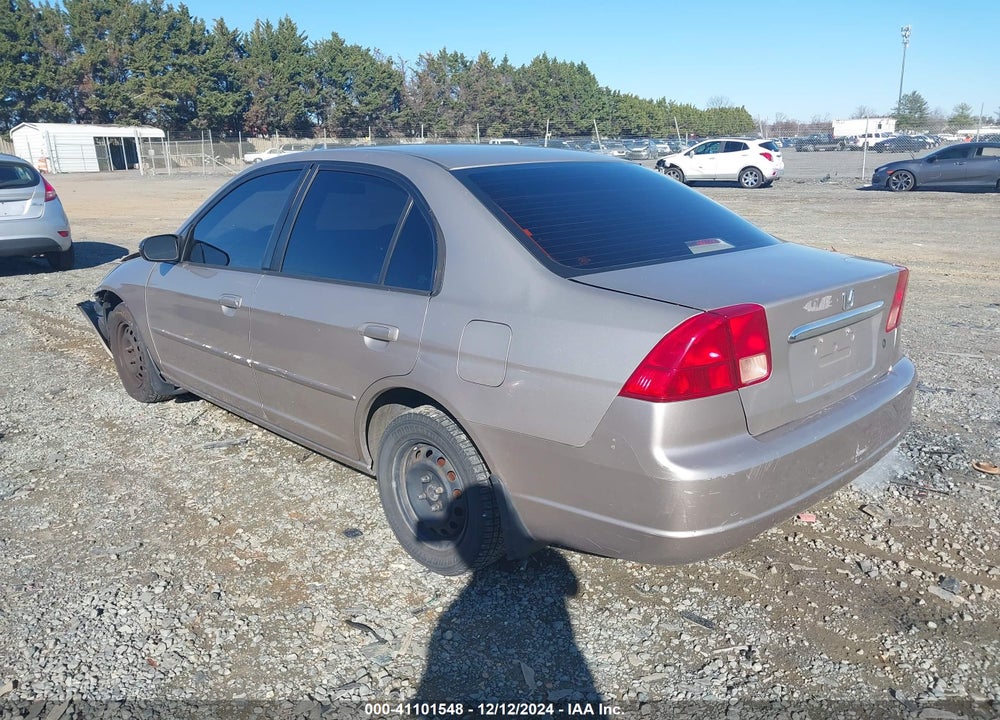 2002 HONDA CIVIC LX VIN: 1HGES16512L032077