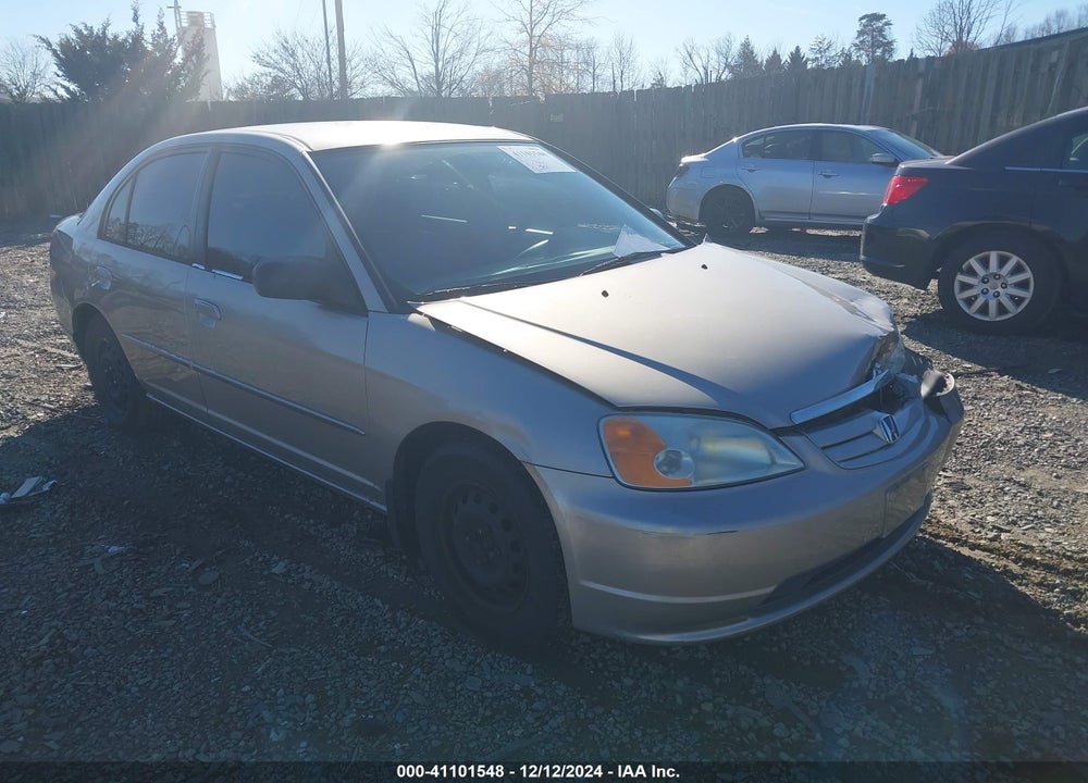 2002 HONDA CIVIC LX VIN: 1HGES16512L032077