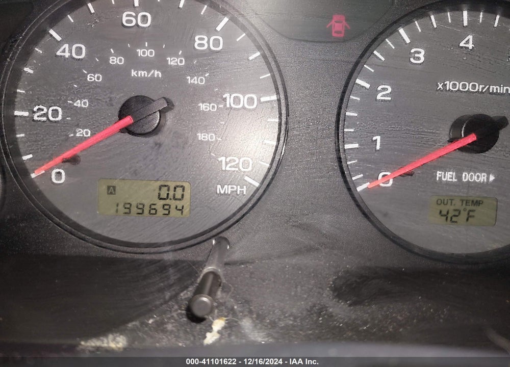 2002 SUBARU FORESTER L VIN: JF1SF63572H744142