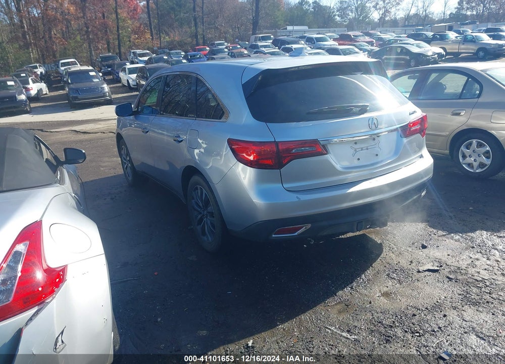 2015 ACURA MDX TECHNOLOGY PACKAGE VIN: 5FRYD3H44FB004867