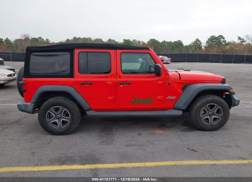 2018 JEEP WRANGLER UNLIMITED SPORT S 4X4 VIN: 1C4HJXDN5JW283394