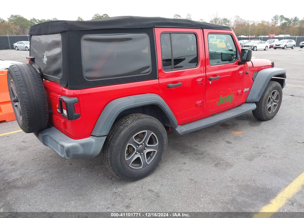 2018 JEEP WRANGLER UNLIMITED SPORT S 4X4 VIN: 1C4HJXDN5JW283394