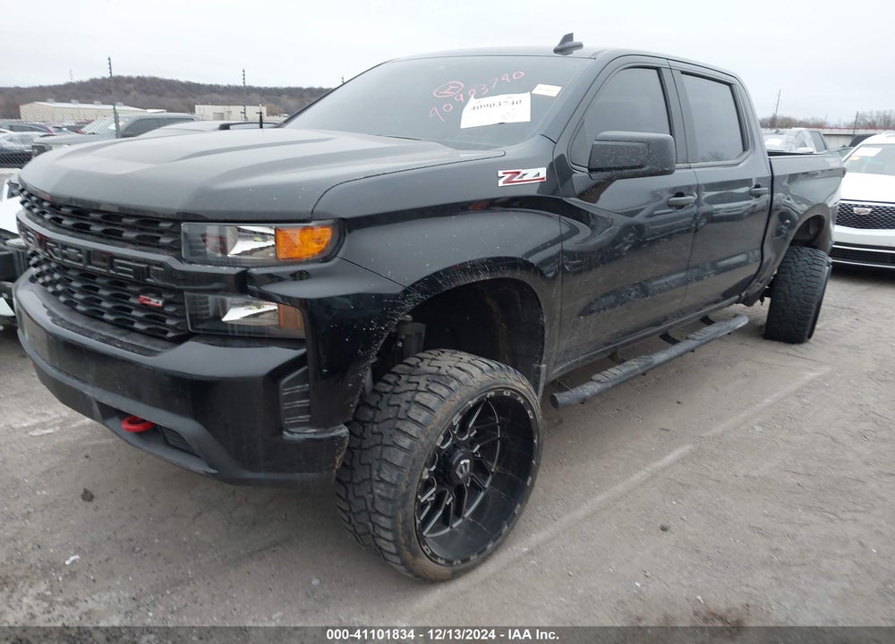 2021 CHEVROLET SILVERADO 1500 4WD SHORT BED CUSTOM TRAIL BOSS VIN: 3GCPYCEF1MG482744