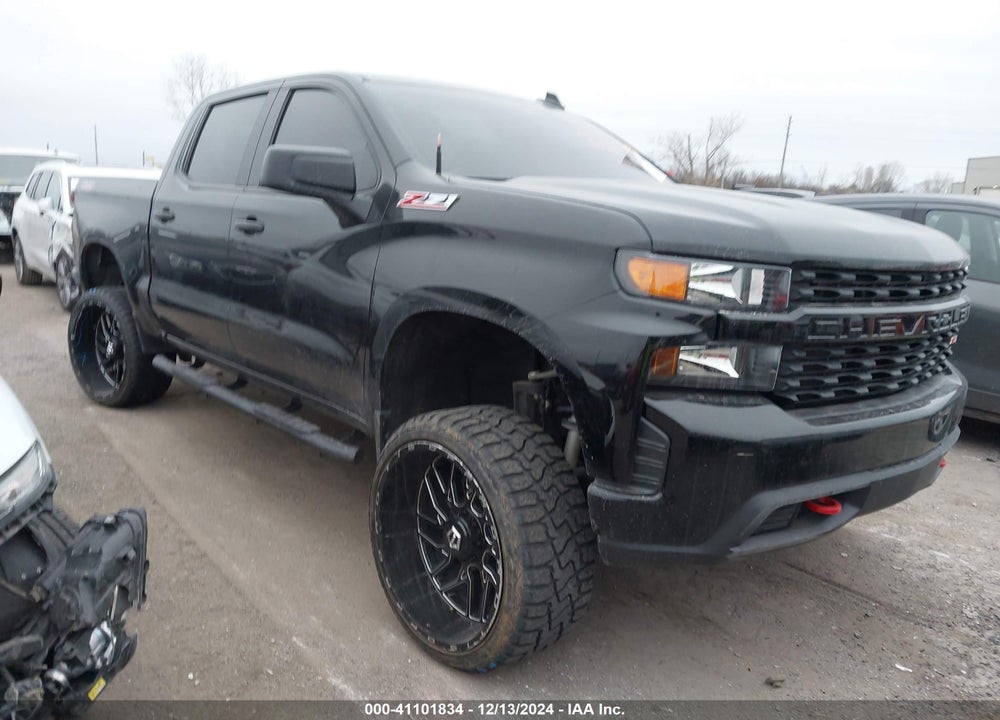 2021 CHEVROLET SILVERADO 1500 4WD SHORT BED CUSTOM TRAIL BOSS VIN: 3GCPYCEF1MG482744