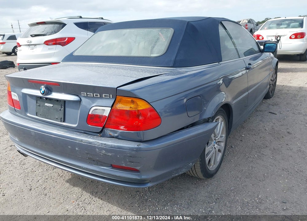 2001 BMW 330CI VIN: WBABS53491JU82684