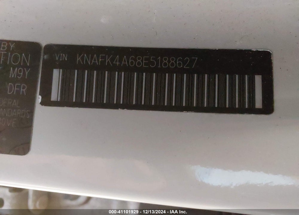 2014 KIA FORTE LX VIN: KNAFK4A68E5188627