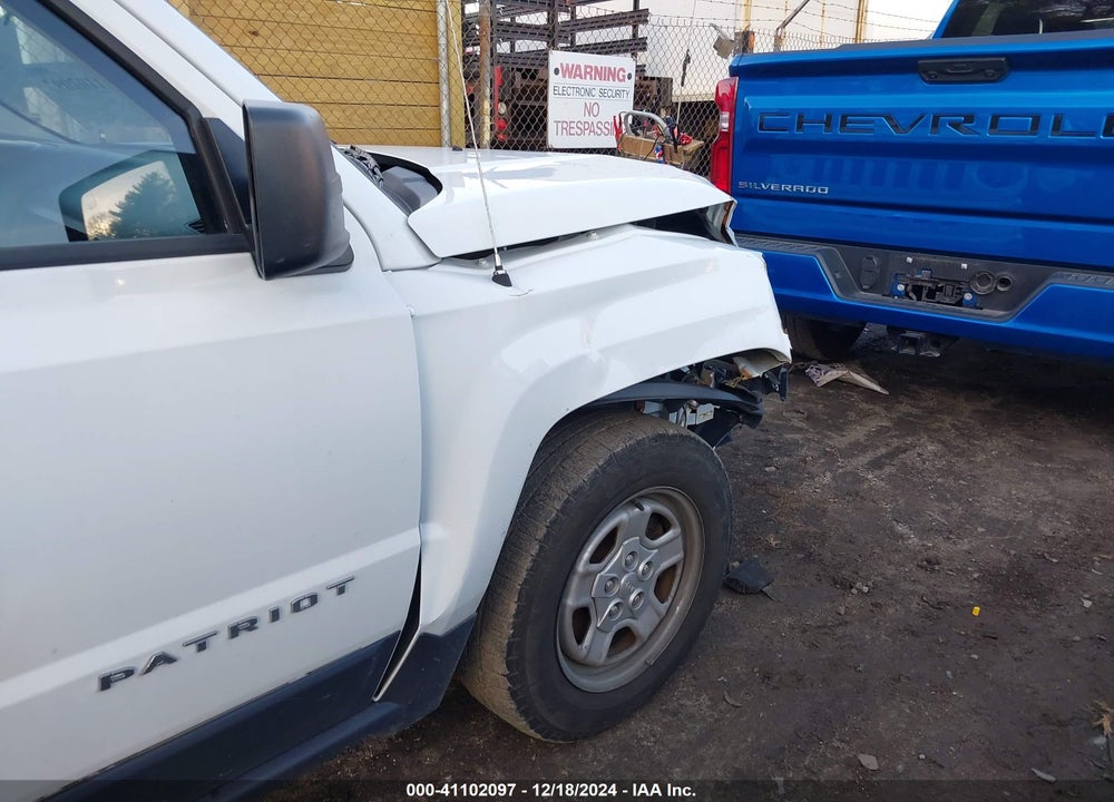 2015 JEEP PATRIOT SPORT VIN: 1C4NJRBB5FD257050