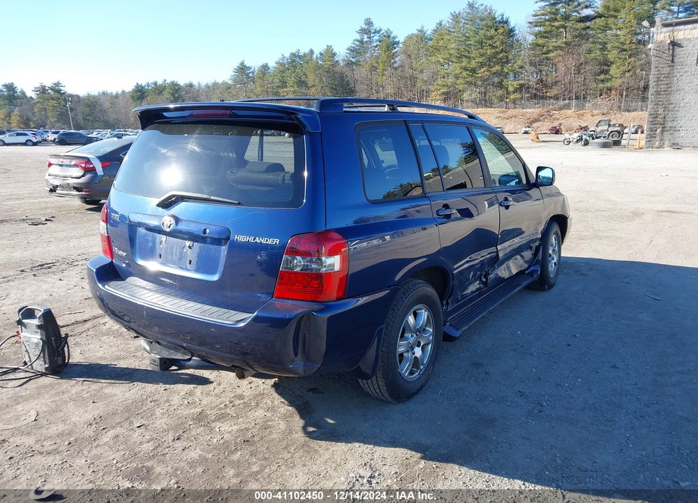 2005 TOYOTA HIGHLANDER V6 VIN: JTEEP21A650121803