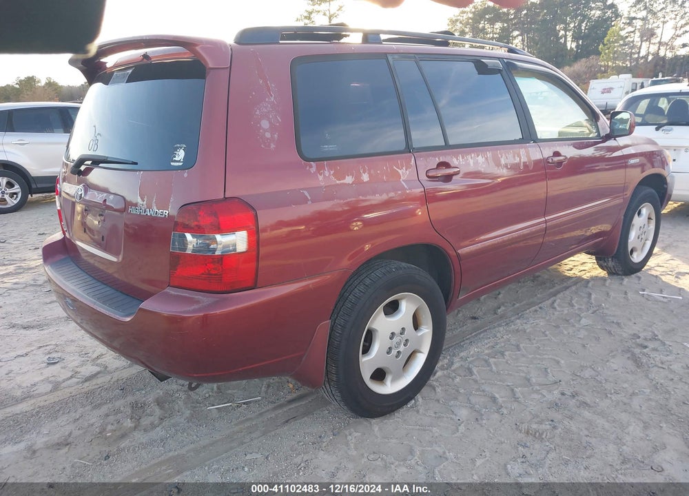 2005 TOYOTA HIGHLANDER LIMITED V6 VIN: JTEEP21A150125886
