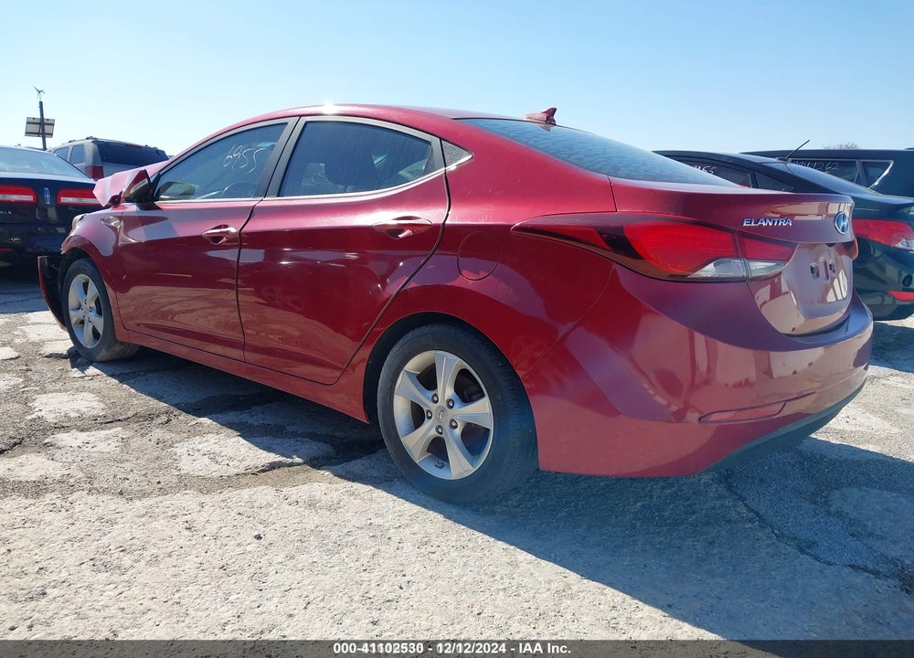 2016 HYUNDAI ELANTRA VIN: KMHDH4AEXGU624463