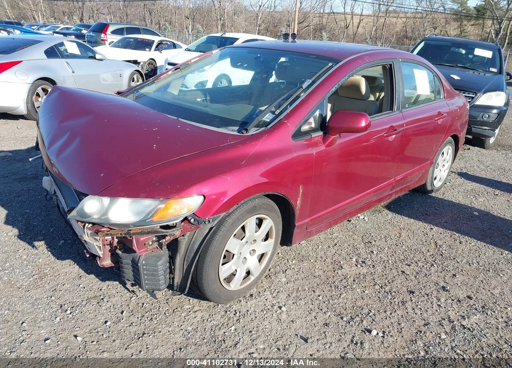 2008 HONDA CIVIC LX VIN: 1HGFA165X8L053798