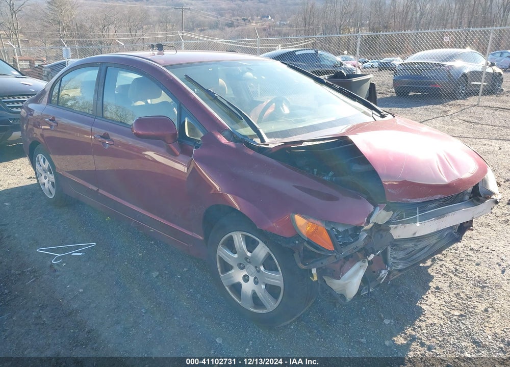 2008 HONDA CIVIC LX VIN: 1HGFA165X8L053798