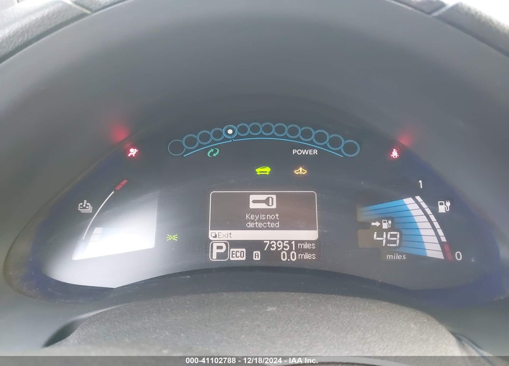 2013 NISSAN LEAF S VIN: 1N4AZ0CP4DC407655