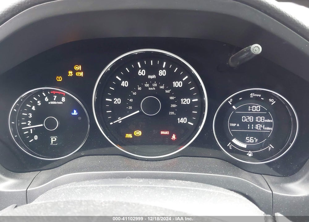 2019 HONDA HR-V SPORT VIN: 3CZRU6H11KG732626