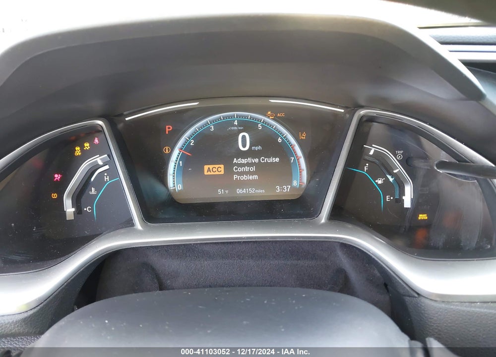 2020 HONDA CIVIC EX VIN: 19XFC1F38LE025233