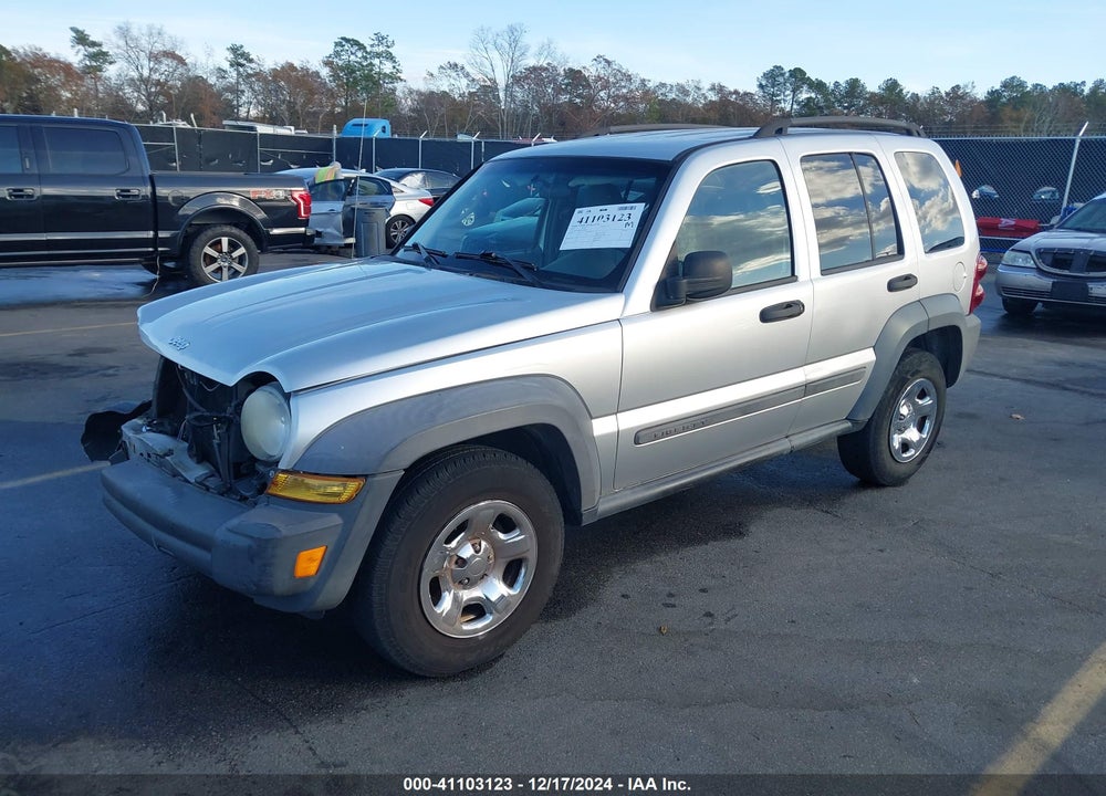 2007 JEEP LIBERTY SPORT VIN: 1J4GK48K67W709071