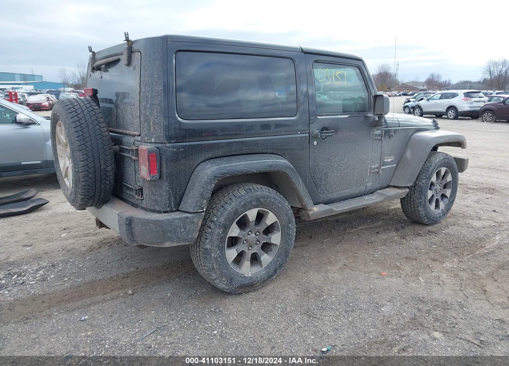 2013 JEEP WRANGLER SAHARA VIN: 1C4AJWBG4DL570473