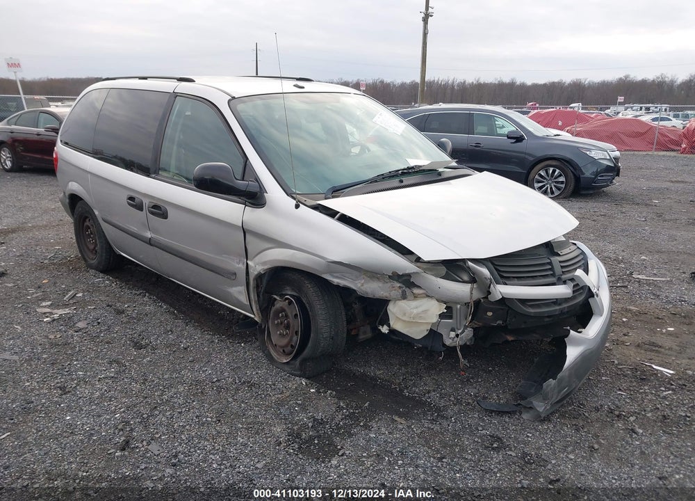 2007 DODGE CARAVAN SE VIN: 1D4GP25R17B204689