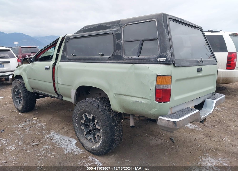 1990 TOYOTA PICKUP 1/2 TON SHT WHEELBASE DLX VIN: JT4RN01P2L7039320